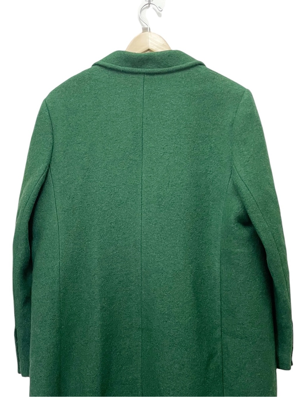 NWT Boden Edinburgh Wool Coat US 20-22R Emerald Green Long Overcoat - Picture 7 of 16